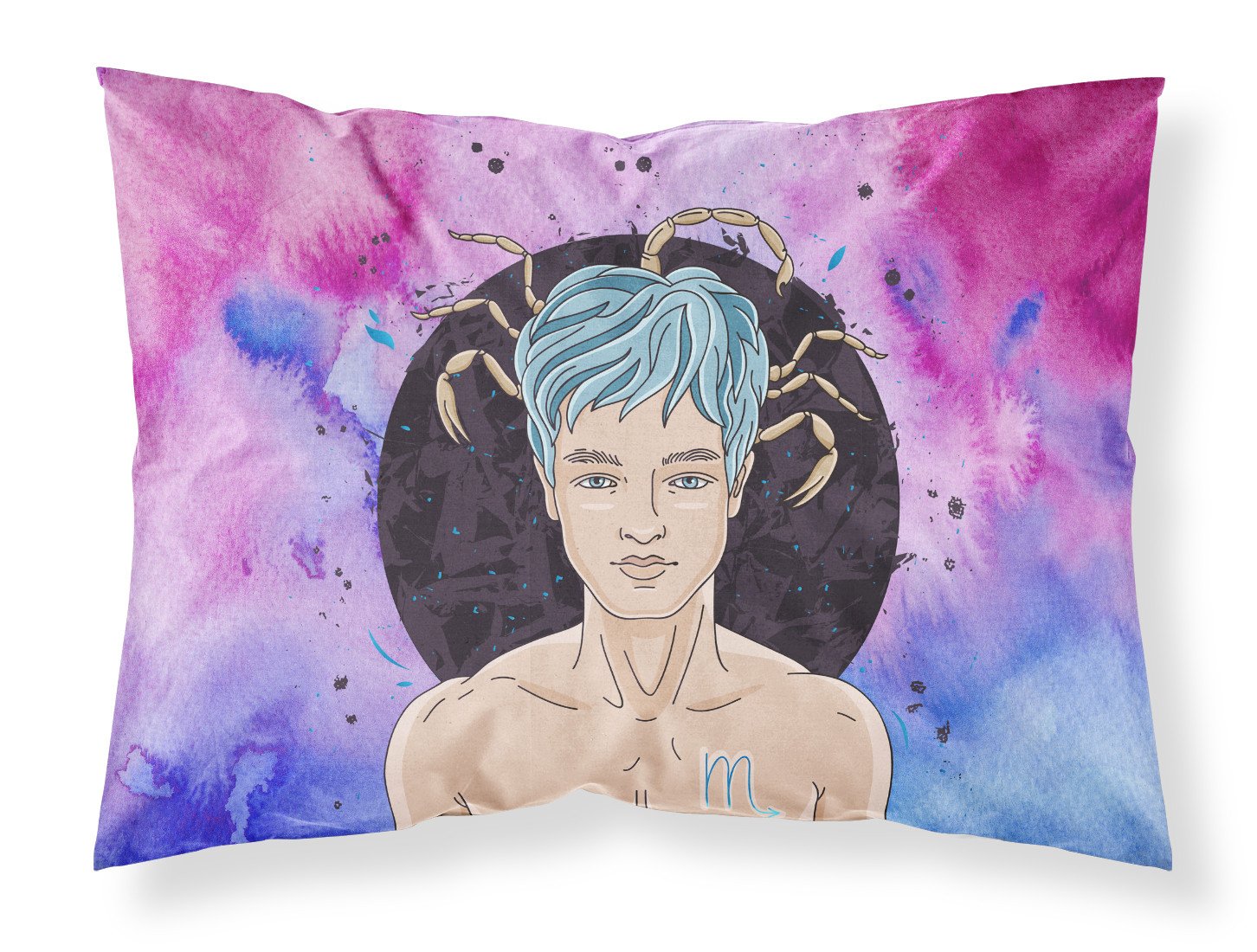Scorpio Zodiac Sign Standard Pillowcase Lightweight Super Soft Easy Care Decorative Artwork Pillowcase, Standard