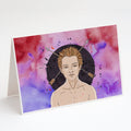 Sagittarius Zodiac Sign Greeting Cards Pack of 8 Blank Cards with Envelopes Whimsical A7 Size 5x7