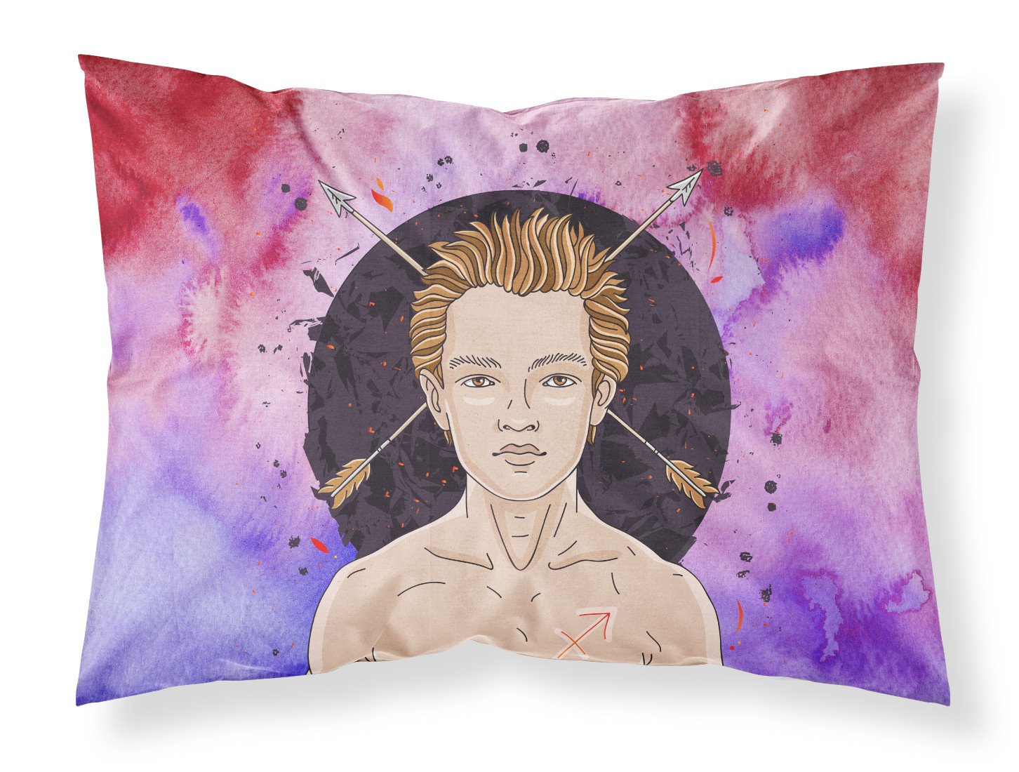 Sagittarius Zodiac Sign Standard Pillowcase Lightweight Super Soft Easy Care Decorative Artwork Pillowcase, Standard