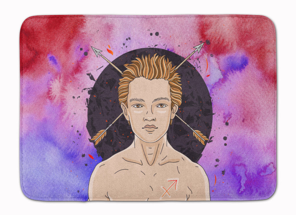 Sagittarius Zodiac Sign Memory Foam Kitchen Mat Machine Washable Anti-Fatigue Cushion Comfort Bath or Kitchen Rug
