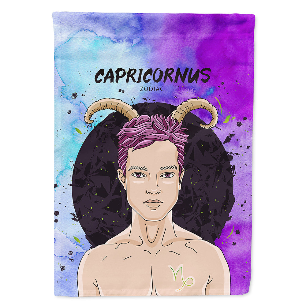 Capricorn Zodiac Sign House Flag 28x40 Porch Sleeve Pole Decorative Outside Yard Banner Artwork Wall Hanging, Polyester