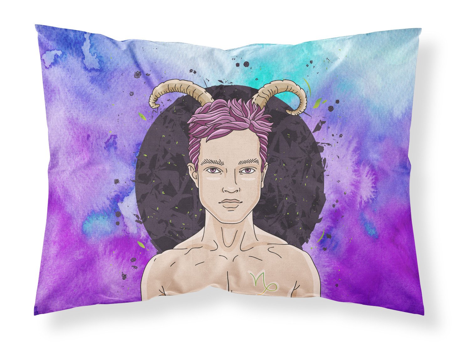 Capricorn Zodiac Sign Standard Pillowcase Lightweight Super Soft Easy Care Decorative Artwork Pillowcase, Standard