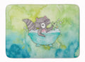 Raccoon Bathing Watercolor Memory Foam Kitchen Mat Machine Washable Anti-Fatigue Cushion Comfort Bath or Kitchen Rug