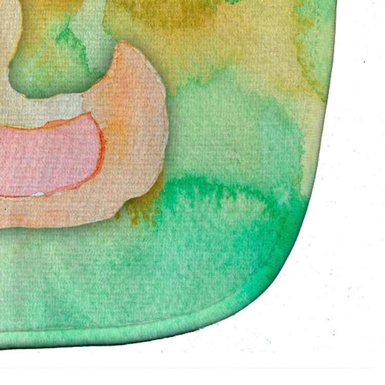Rubber Duckie Watercolor Baby Bib Easy-Clean Baby Bib Baby Feeding Accessory Baby Mealtime Essential, 10 x 13, Multicolor