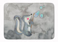 Skunk and Bubbles Watercolor Memory Foam Kitchen Mat Machine Washable Anti-Fatigue Cushion Comfort Bath or Kitchen Rug