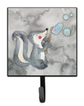Skunk and Bubbles Watercolor Leash or Key Holder Wall Hooks, Key Hooks Holder, Coat Rack Wall Mount, Coat Hooks, Hooks for Hanging Keys, Towels, Aprons, Leashes