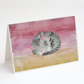 Sleeping Grey Cat Watercolor Greeting Cards Pack of 8 Blank Cards with Envelopes Whimsical A7 Size 5x7