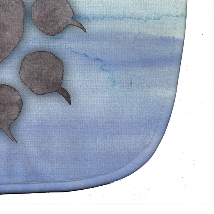 Cat Paw Watercolor Baby Bib Easy-Clean Baby Bib Baby Feeding Accessory Baby Mealtime Essential, 10 x 13, Multicolor
