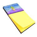Cactus Blue and Purple Watercolor Watercolor Sticky Note Holder Refillable Dispenser Desk Accessory 3x3 Pad Gift