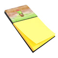 Cactus Green and Brown Watercolor Watercolor Sticky Note Holder Refillable Dispenser Desk Accessory 3x3 Pad Gift