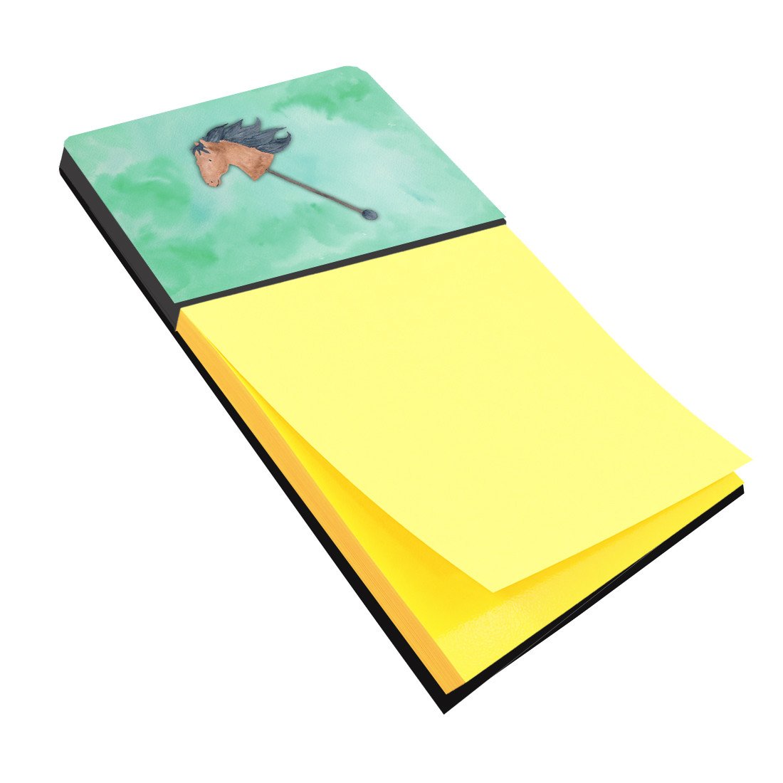 Stick Horse Watercolor Watercolor Sticky Note Holder Refillable Dispenser Desk Accessory 3x3 Pad Gift