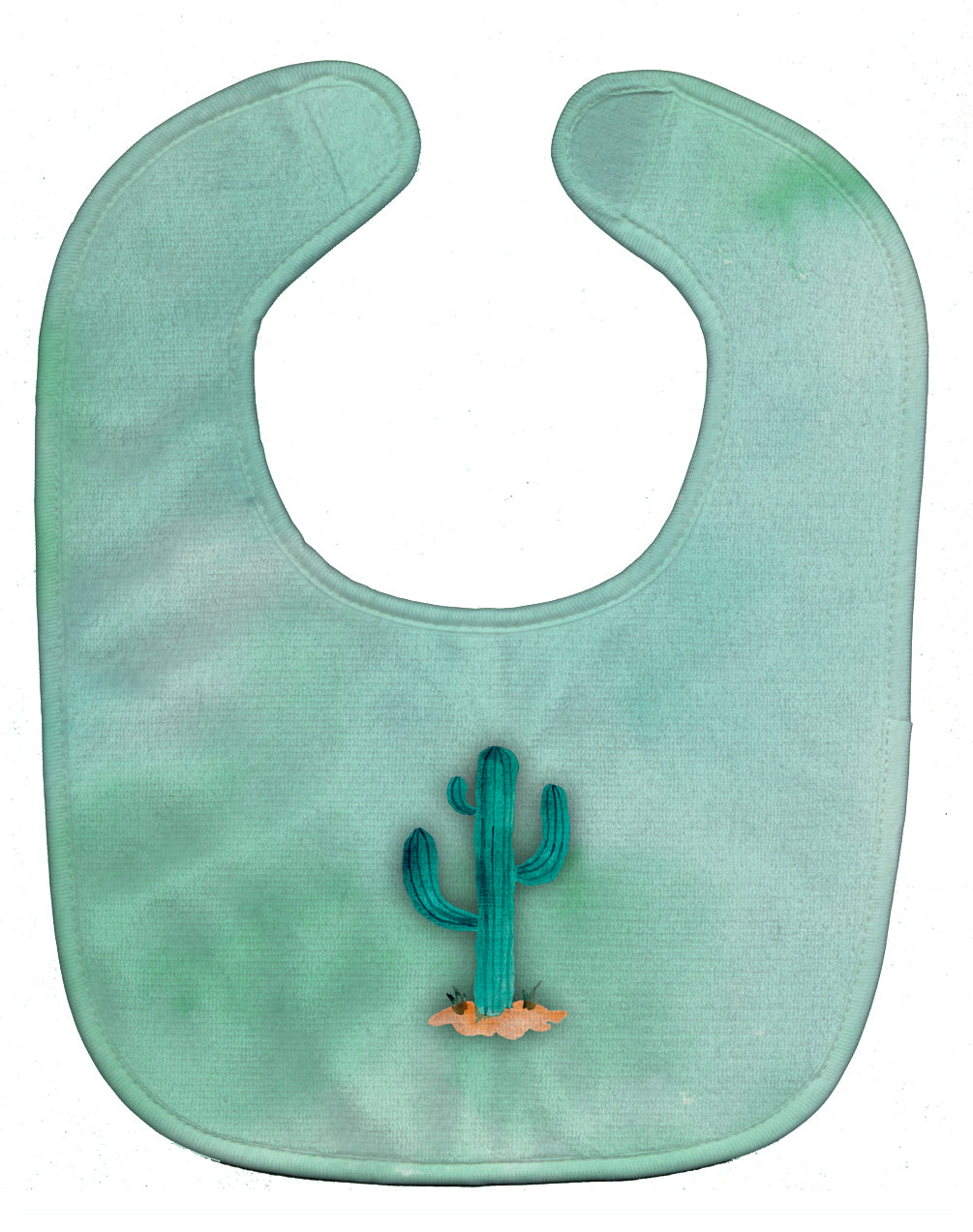 Western Cactus Watercolor Baby Bib Easy-Clean Baby Bib Baby Feeding Accessory Baby Mealtime Essential, 10 x 13, Multicolor
