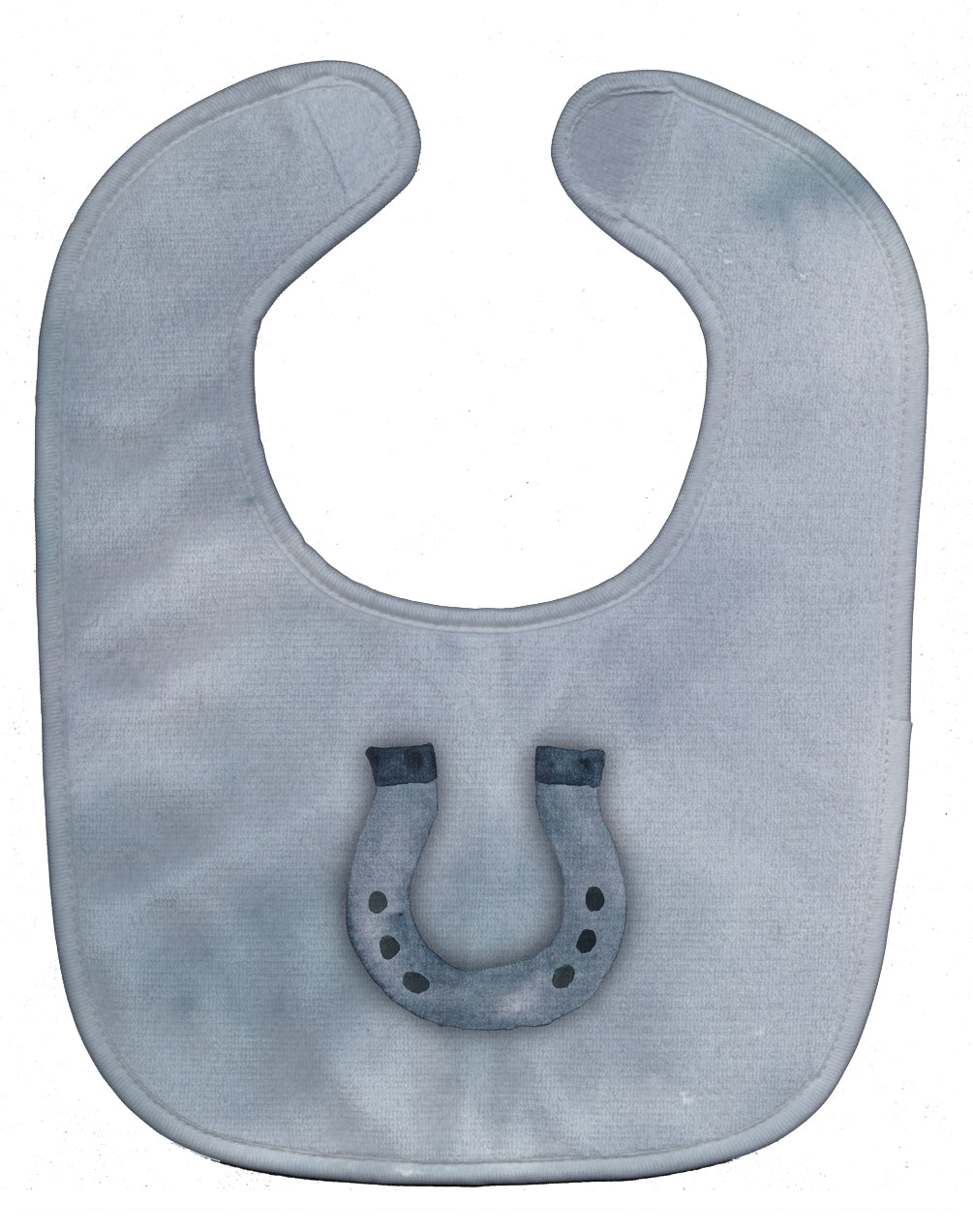 Horseshoe Watercolor Baby Bib Easy-Clean Baby Bib Baby Feeding Accessory Baby Mealtime Essential, 10 x 13, Multicolor