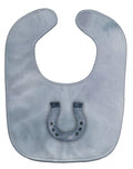 Horseshoe Watercolor Baby Bib Easy-Clean Baby Bib Baby Feeding Accessory Baby Mealtime Essential, 10 x 13, Multicolor