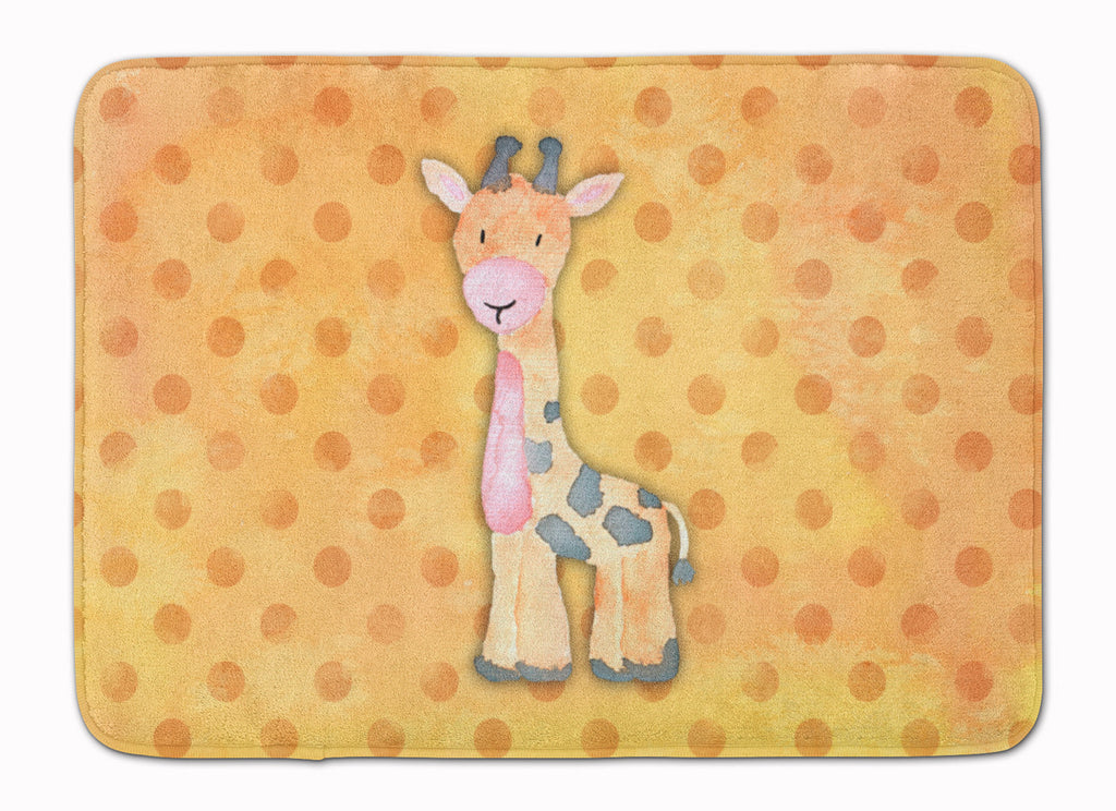 Polkadot Griaffe Watercolor Memory Foam Kitchen Mat Machine Washable Anti-Fatigue Cushion Comfort Bath or Kitchen Rug