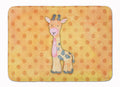 Polkadot Griaffe Watercolor Memory Foam Kitchen Mat Machine Washable Anti-Fatigue Cushion Comfort Bath or Kitchen Rug