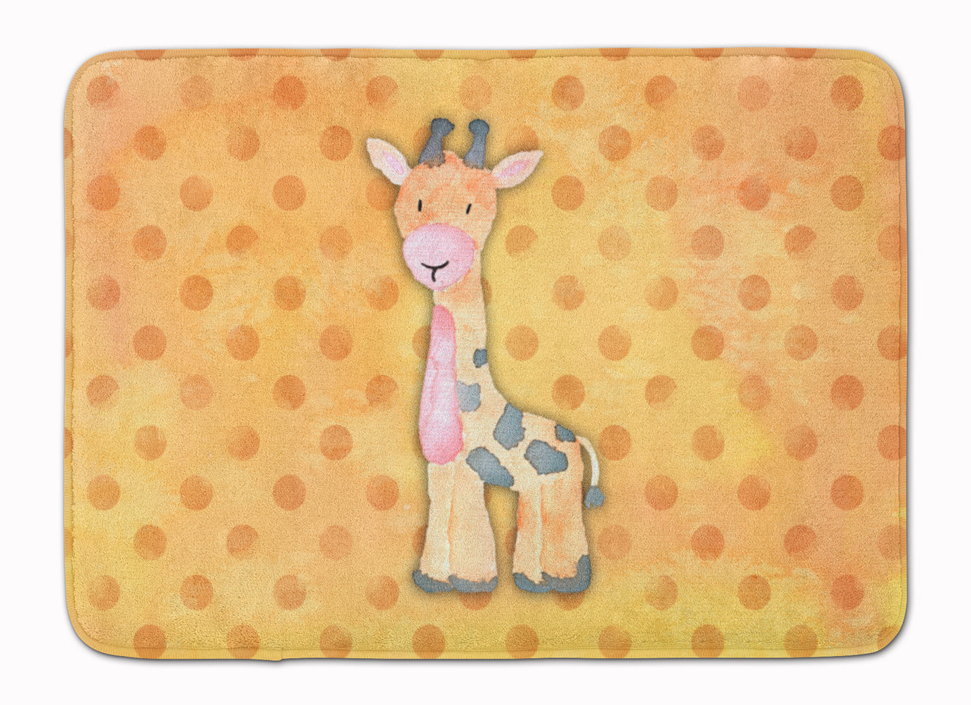 Polkadot Griaffe Watercolor Memory Foam Kitchen Mat Machine Washable Anti-Fatigue Cushion Comfort Bath or Kitchen Rug