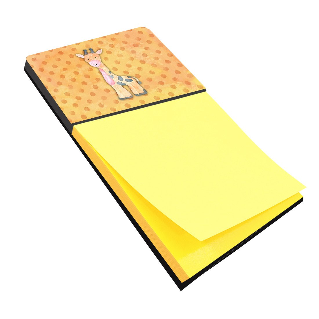 Polkadot Griaffe Watercolor Watercolor Sticky Note Holder Refillable Dispenser Desk Accessory 3x3 Pad Gift