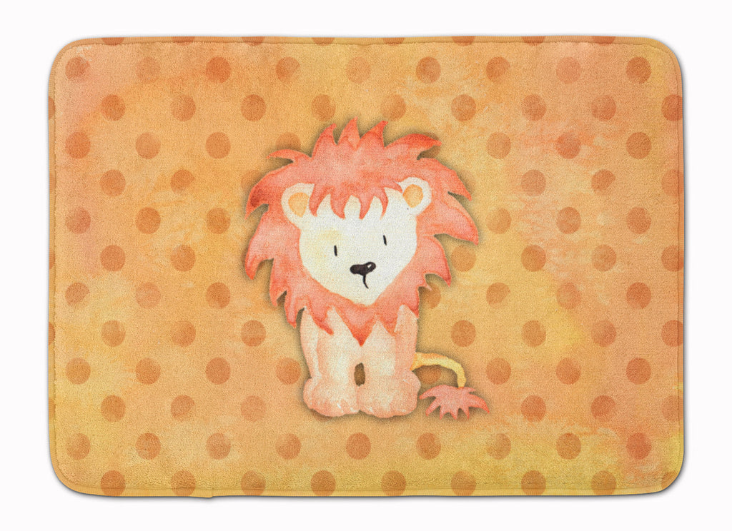 Polkadot Lion Watercolor Memory Foam Kitchen Mat Machine Washable Anti-Fatigue Cushion Comfort Bath or Kitchen Rug