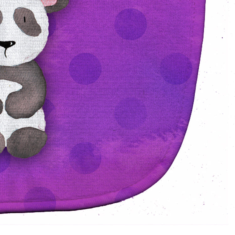 Polkadot Panda Bear Watercolor Baby Bib Easy-Clean Baby Bib Baby Feeding Accessory Baby Mealtime Essential, 10 x 13, Multicolor