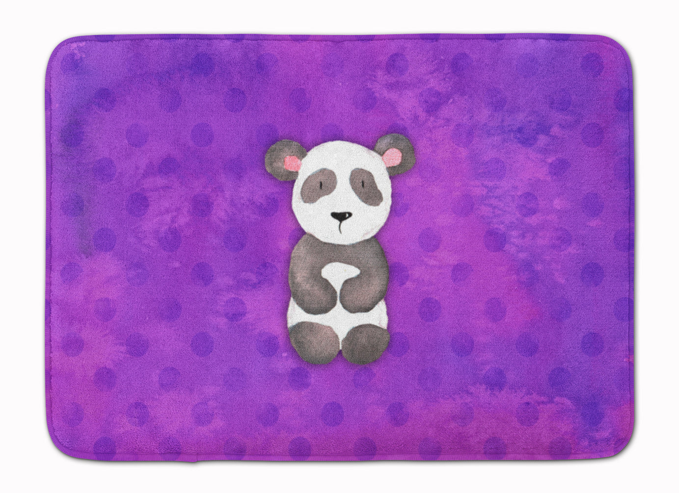 Polkadot Panda Bear Watercolor Memory Foam Kitchen Mat Machine Washable Anti-Fatigue Cushion Comfort Bath or Kitchen Rug