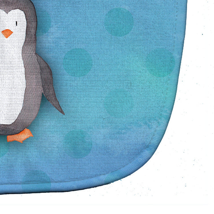Polkadot Penguin Watercolor Baby Bib Easy-Clean Baby Bib Baby Feeding Accessory Baby Mealtime Essential, 10 x 13, Multicolor