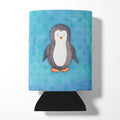 Polkadot Penguin Watercolor Can or Bottle Hugger Cooler Sleeve for Standard 12 oz Cans, Insulated Foam Beer & Soda Can Hugger Reusable