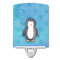 Polkadot Penguin Watercolor Ceramic Night Light Compact, UL-Certified, Ideal for Bedroom, Bathroom, Nursery, Hallway, Kitchen, 6x4x3, Multicolor