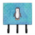 Polkadot Penguin Watercolor Leash or Key Holder Wall Hooks, Coat Rack Wall Mount, for Hanging Keys, Towels, Aprons, Leashes