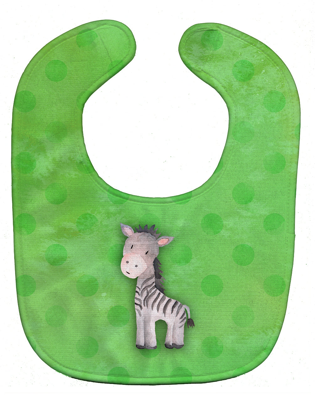 Polkadot Zebra Watercolor Baby Bib Easy-Clean Baby Bib Baby Feeding Accessory Baby Mealtime Essential, 10 x 13, Multicolor