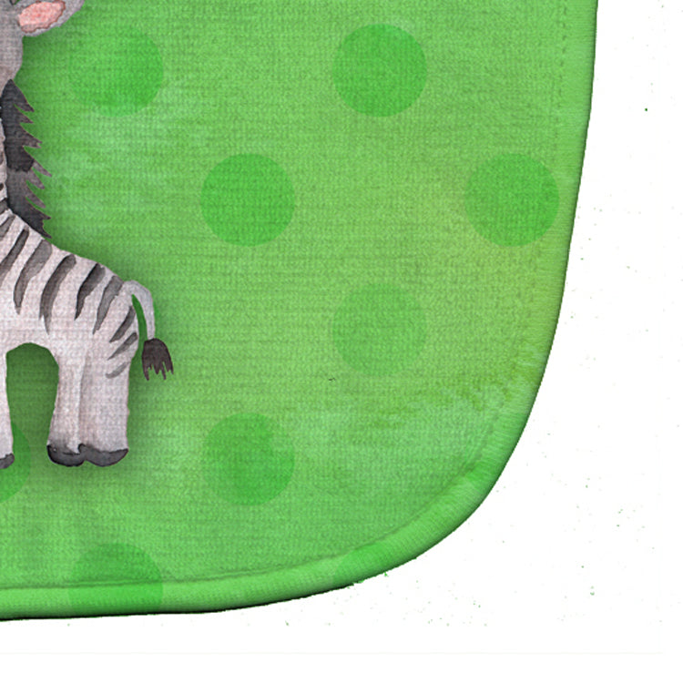 Polkadot Zebra Watercolor Baby Bib Easy-Clean Baby Bib Baby Feeding Accessory Baby Mealtime Essential, 10 x 13, Multicolor