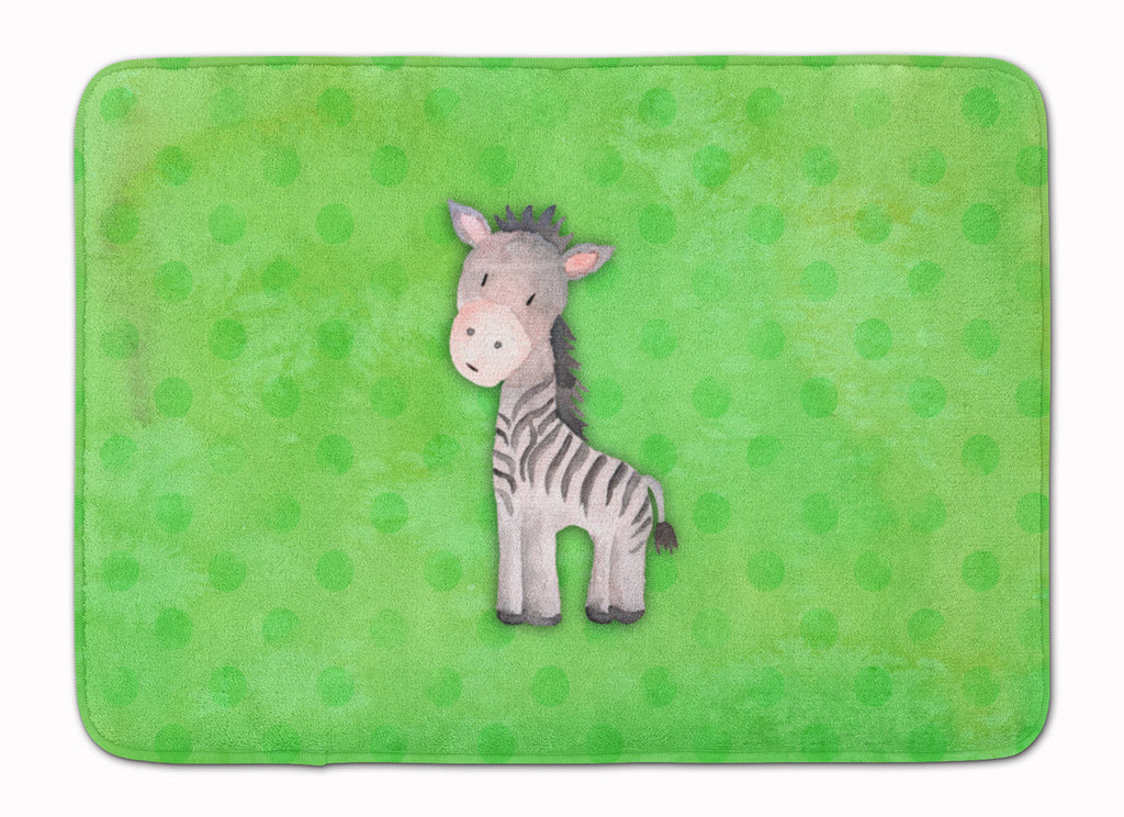 Polkadot Zebra Watercolor Memory Foam Kitchen Mat Machine Washable Anti-Fatigue Cushion Comfort Bath or Kitchen Rug
