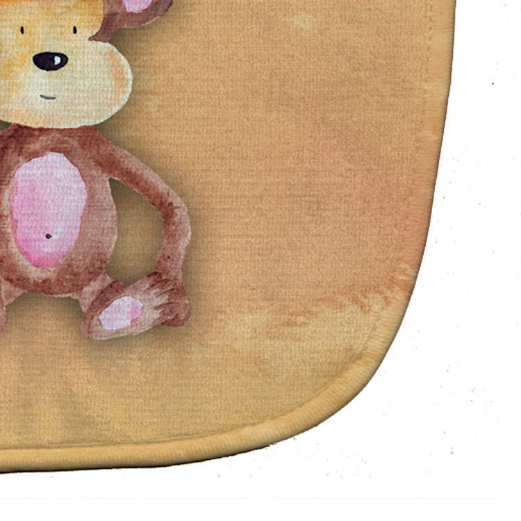 Monkey Watercolor Baby Bib Easy-Clean Baby Bib Baby Feeding Accessory Baby Mealtime Essential, 10 x 13, Multicolor