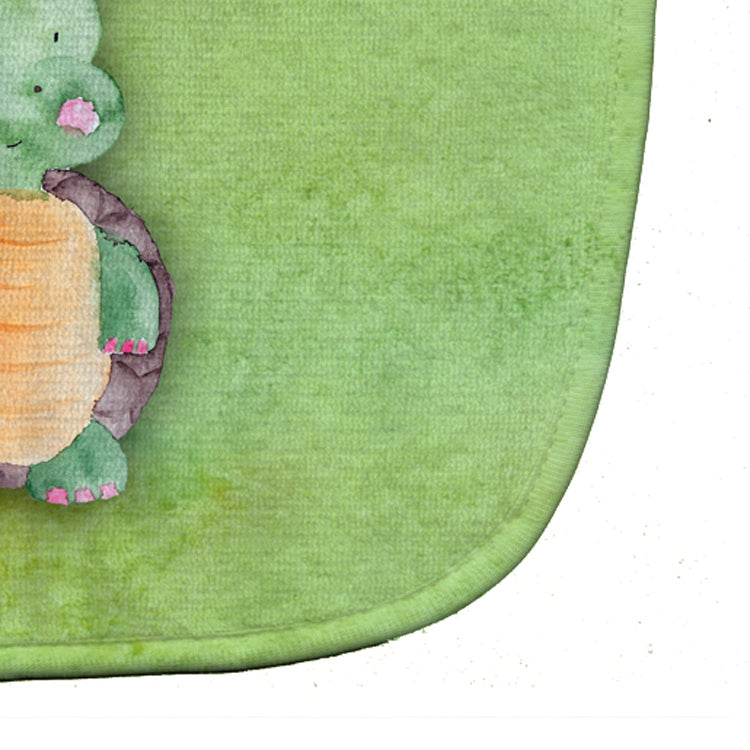 Turtle Watercolor Baby Bib Easy-Clean Baby Bib Baby Feeding Accessory Baby Mealtime Essential, 10 x 13, Multicolor