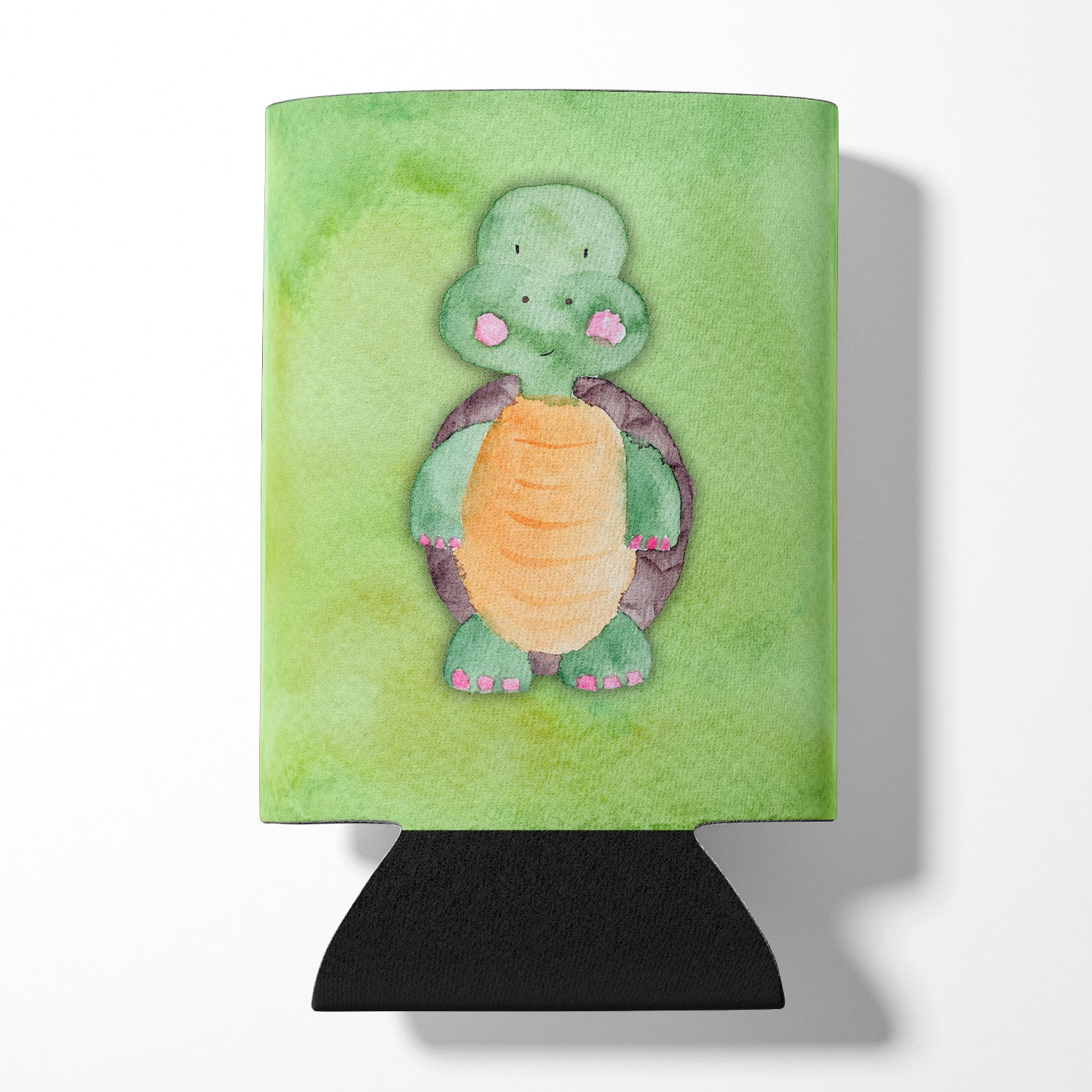 Turtle Watercolor Can or Bottle Hugger Cooler Sleeve for Standard 12 oz Cans, Insulated Foam Beer & Soda Can Hugger Reusable