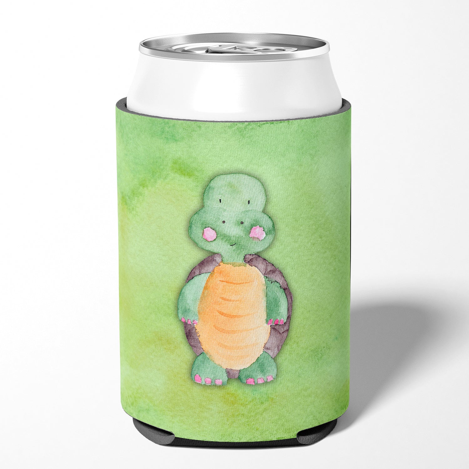Turtle Watercolor Can or Bottle Hugger Cooler Sleeve for Standard 12 oz Cans, Insulated Foam Beer & Soda Can Hugger Reusable