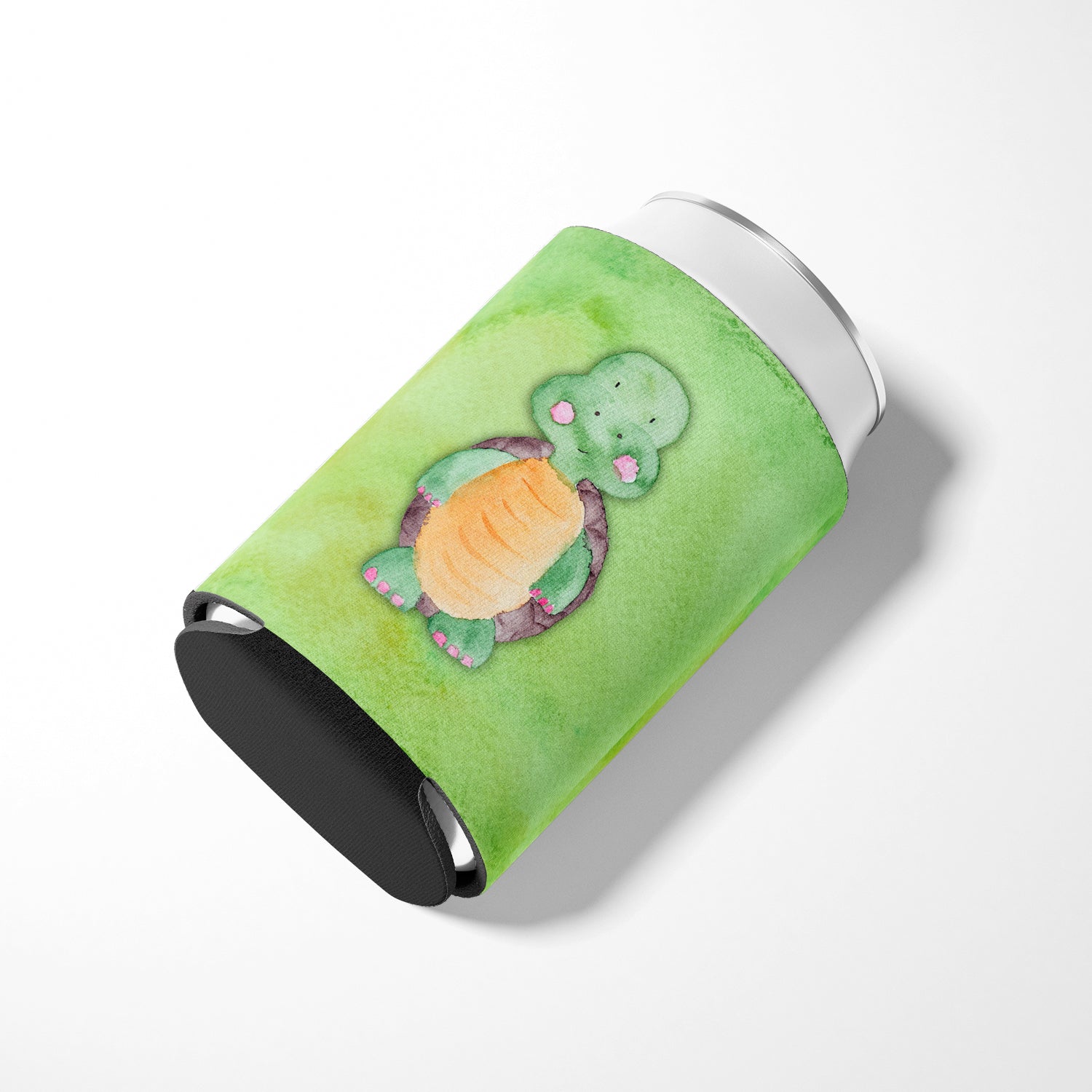 Turtle Watercolor Can or Bottle Hugger Cooler Sleeve for Standard 12 oz Cans, Insulated Foam Beer & Soda Can Hugger Reusable