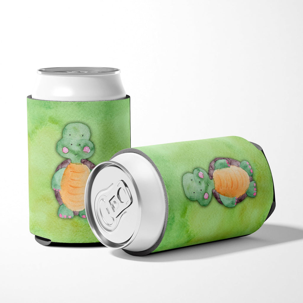 Turtle Watercolor Can or Bottle Hugger Cooler Sleeve for Standard 12 oz Cans, Insulated Foam Beer & Soda Can Hugger Reusable