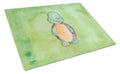 Turtle Watercolor Cutting Board Tempered Glass Kitchen Cutting Surface, Heat Resistant Chopping, Non-Slip Feet, Food Prep & Serving