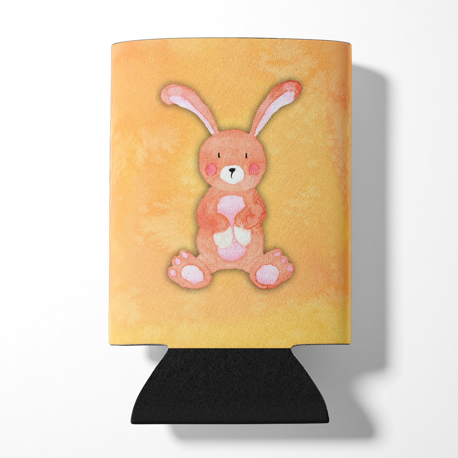 Rabbit Watercolor Can or Bottle Hugger Cooler Sleeve for Standard 12 oz Cans, Insulated Foam Beer & Soda Can Hugger Reusable