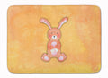 Rabbit Watercolor Memory Foam Kitchen Mat Machine Washable Anti-Fatigue Cushion Comfort Bath or Kitchen Rug