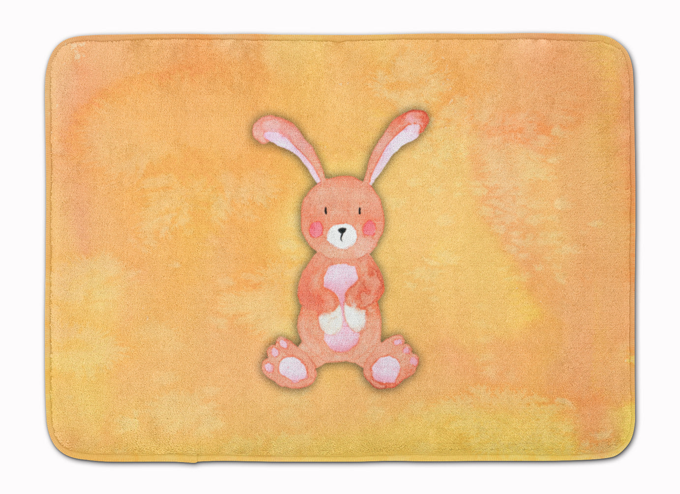 Rabbit Watercolor Memory Foam Kitchen Mat Machine Washable Anti-Fatigue Cushion Comfort Bath or Kitchen Rug