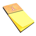 Rabbit Watercolor Watercolor Sticky Note Holder Refillable Dispenser Desk Accessory 3x3 Pad Gift