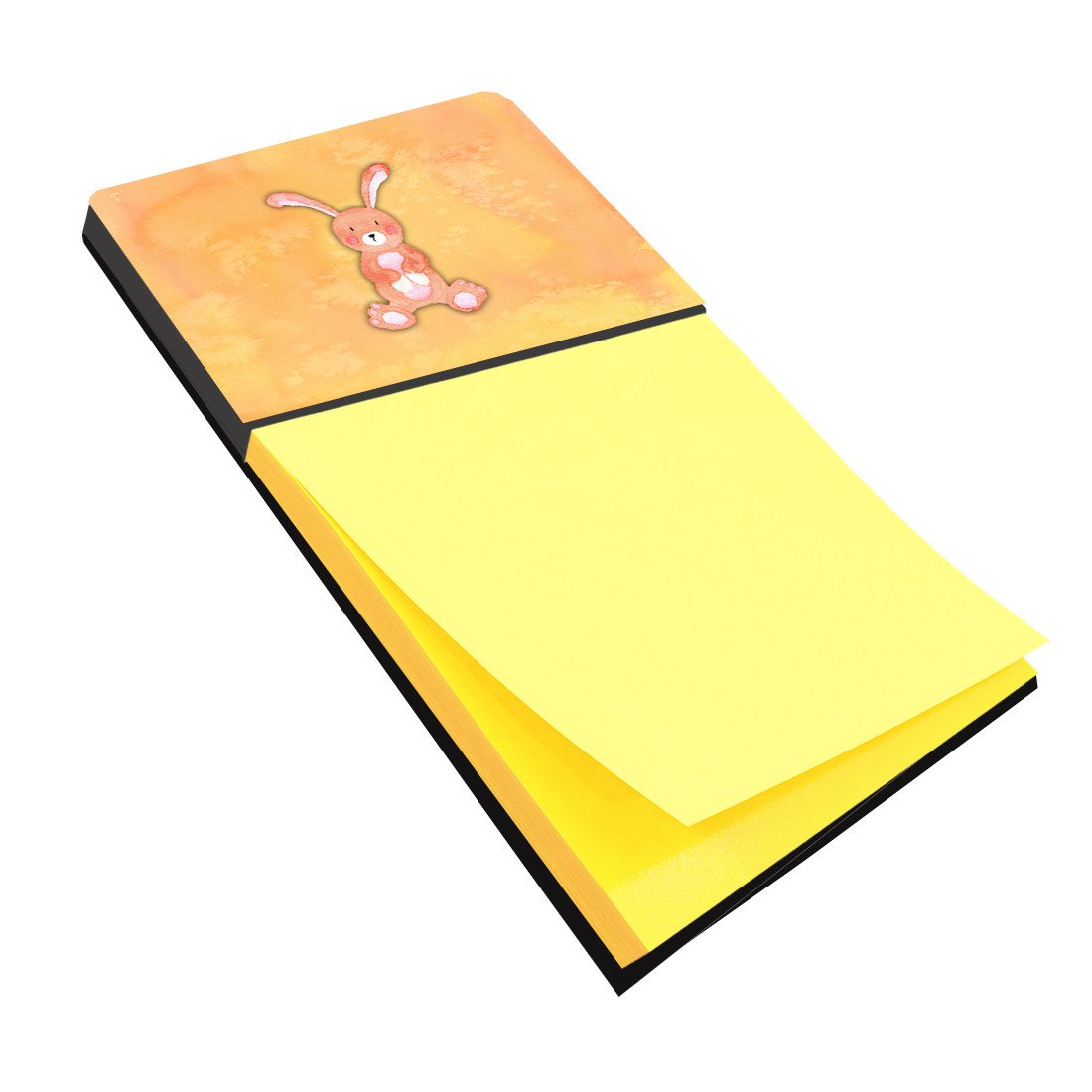 Rabbit Watercolor Watercolor Sticky Note Holder Refillable Dispenser Desk Accessory 3x3 Pad Gift