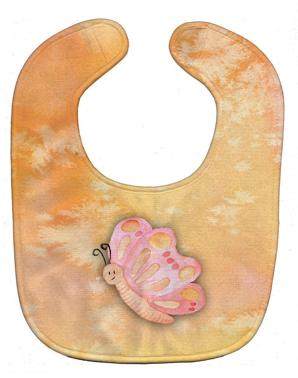 Butterfly Watercolor Baby Bib Easy-Clean Baby Bib Baby Feeding Accessory Baby Mealtime Essential, 10 x 13, Multicolor