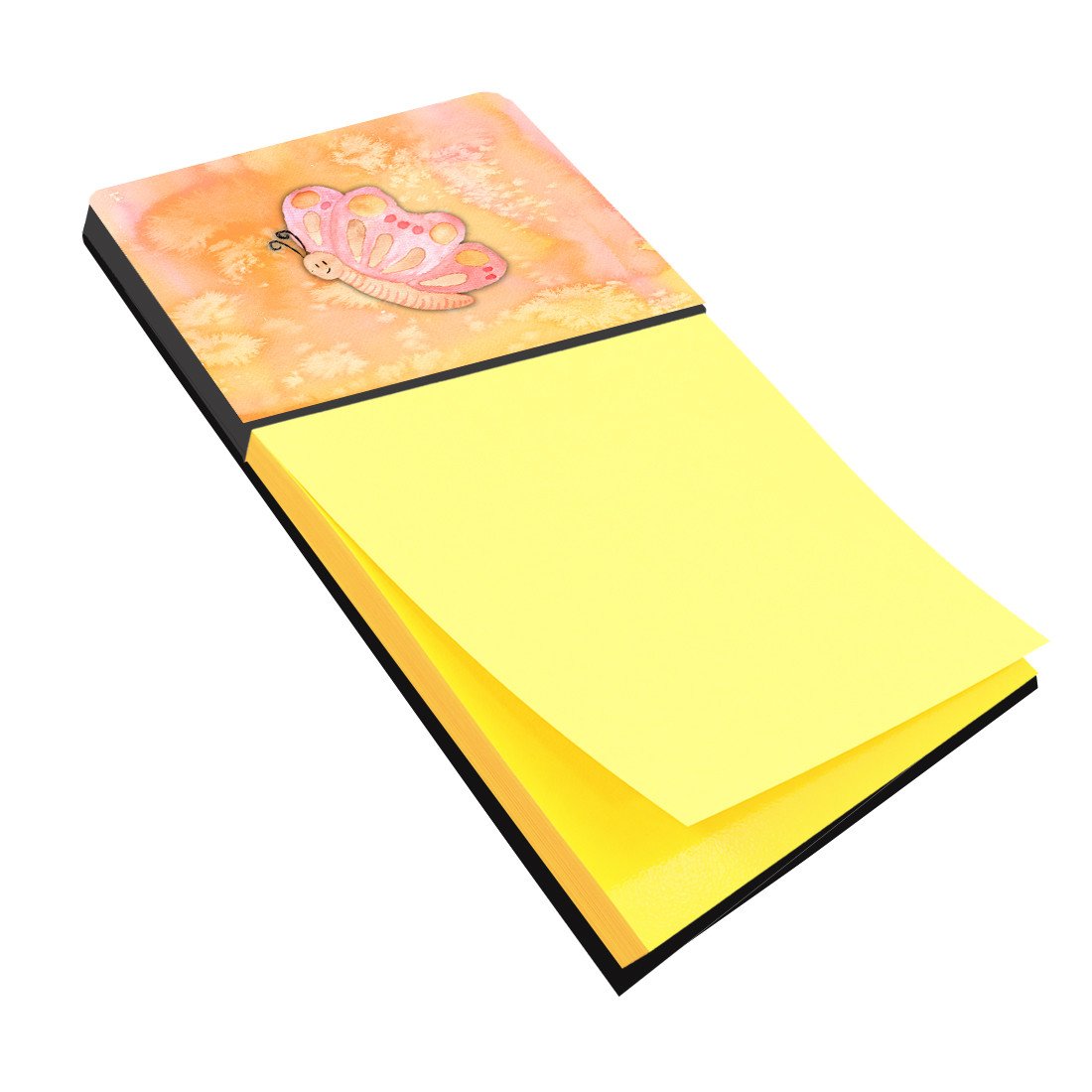 Butterfly Watercolor Watercolor Sticky Note Holder Refillable Dispenser Desk Accessory 3x3 Pad Gift