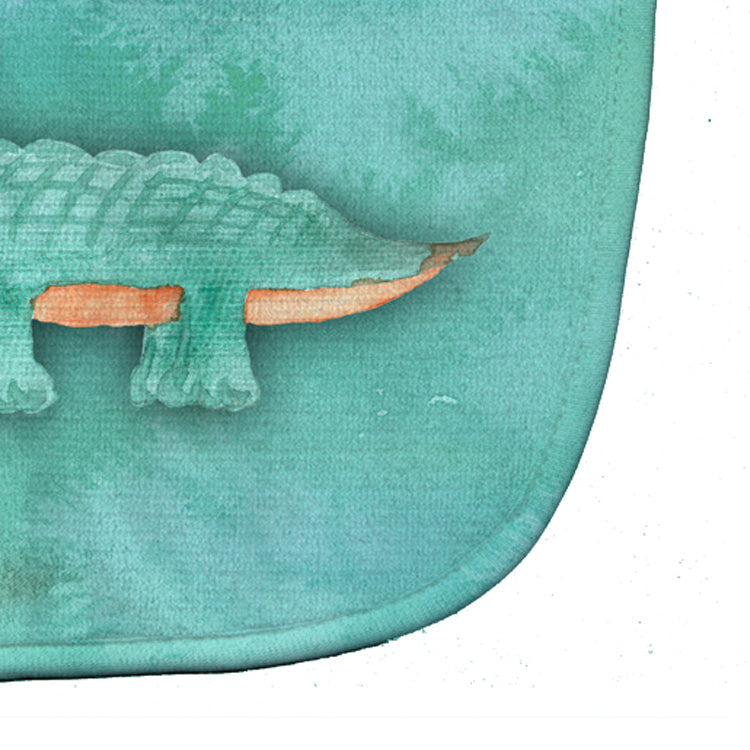 Alligator Watercolor Baby Bib Easy-Clean Baby Bib Baby Feeding Accessory Baby Mealtime Essential, 10 x 13, Multicolor