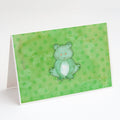 Polkadot Frog Watercolor Greeting Cards Pack of 8 Blank Cards with Envelopes Whimsical A7 Size 5x7
