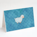 Polkadot Sheep Lamb Watercolor Greeting Cards Pack of 8 Blank Cards with Envelopes Whimsical A7 Size 5x7