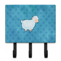 Polkadot Sheep Lamb Watercolor Leash or Key Holder Wall Hooks, Coat Rack Wall Mount, for Hanging Keys, Towels, Aprons, Leashes
